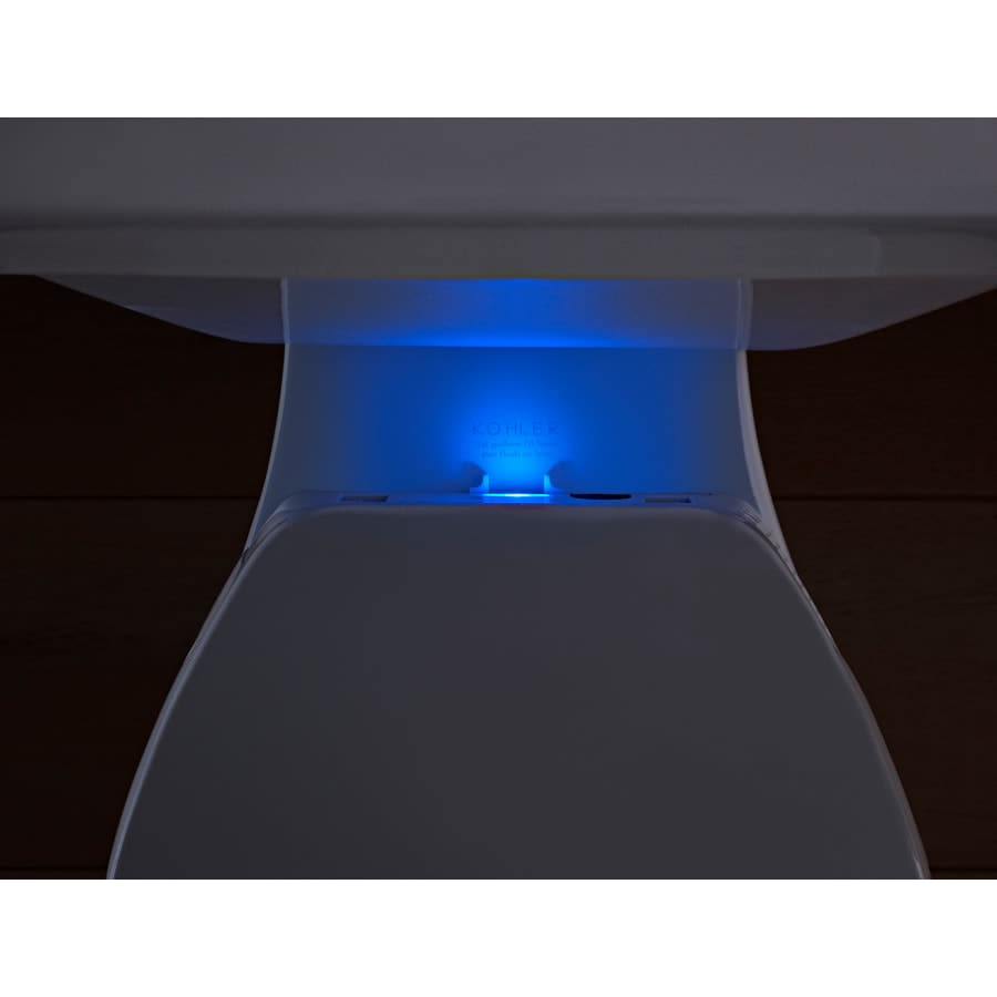 Purefresh Elongated Closed Front Toilet Seat with Purefresh Air Filtering, Night Light, and Quiet-Close Technology