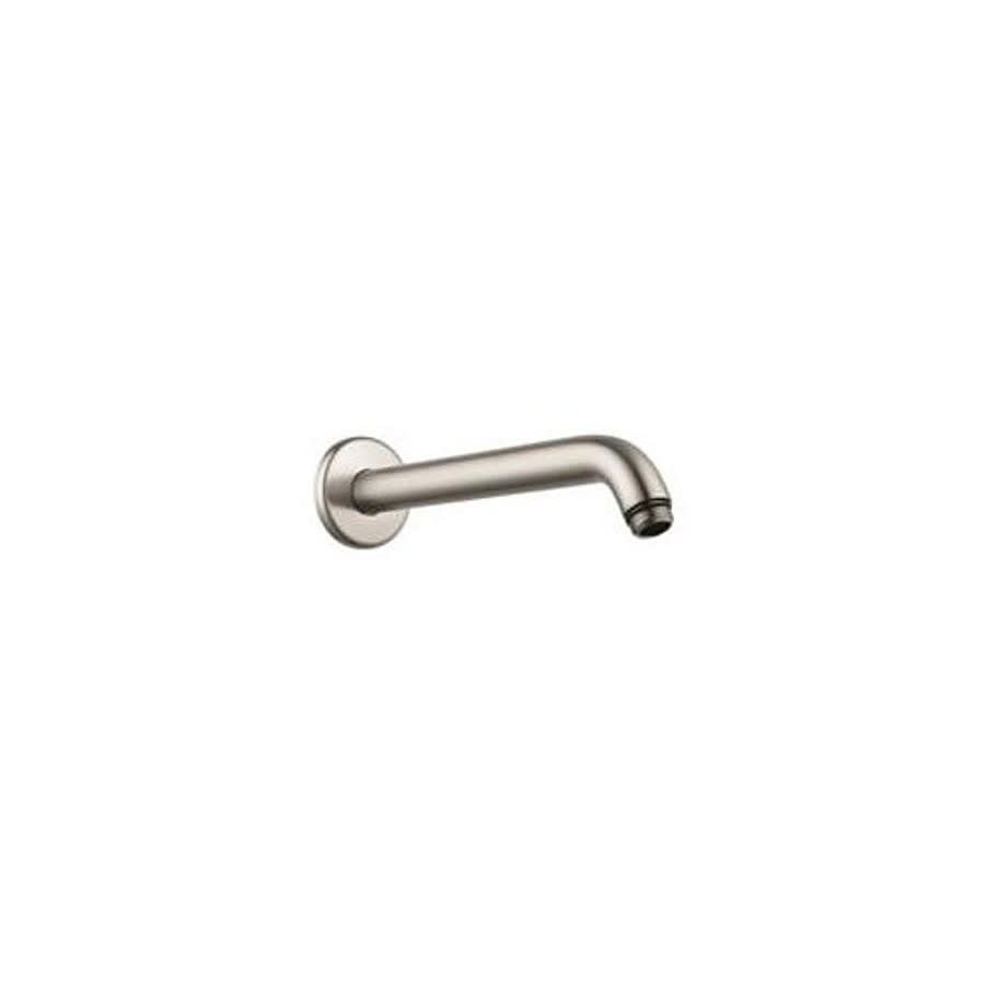 Shower Arm, Wall Mount, 9 in L, Brushed Nickel