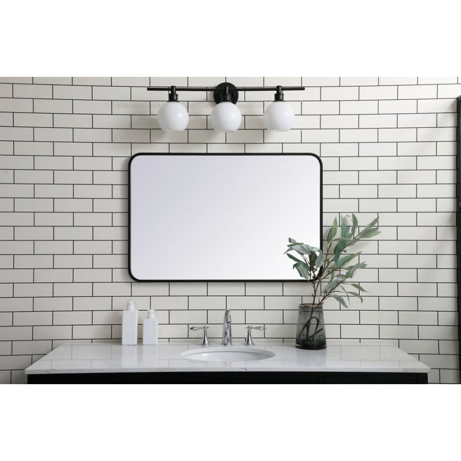 Evermore 24" x 36" Rectangular Metal Framed Mirror