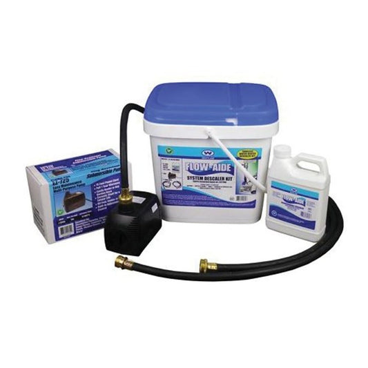 FLOW-AIDE System Descaler Kit, Liquid, Yellow, Citrus