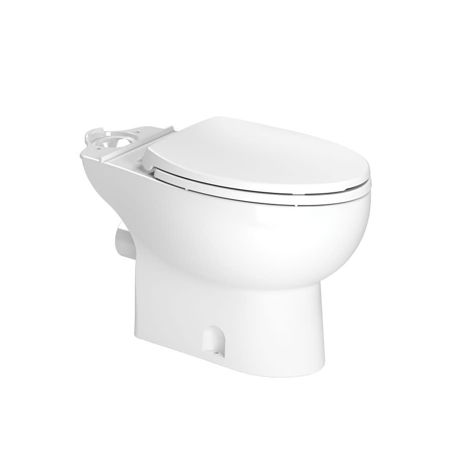 Toilet Bowl, Floor Mount, 12 in Rough, ADA, Elongated, White