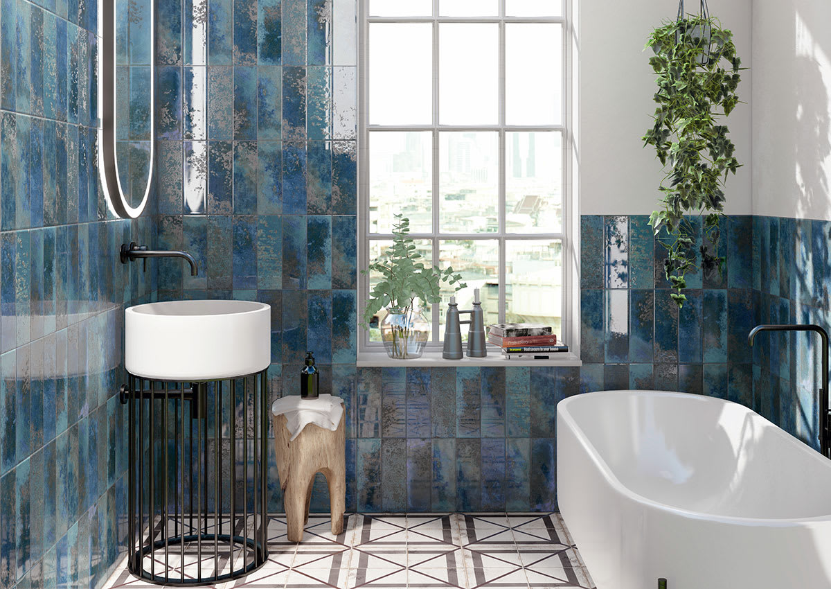 Marza Cobalt Subway Tile