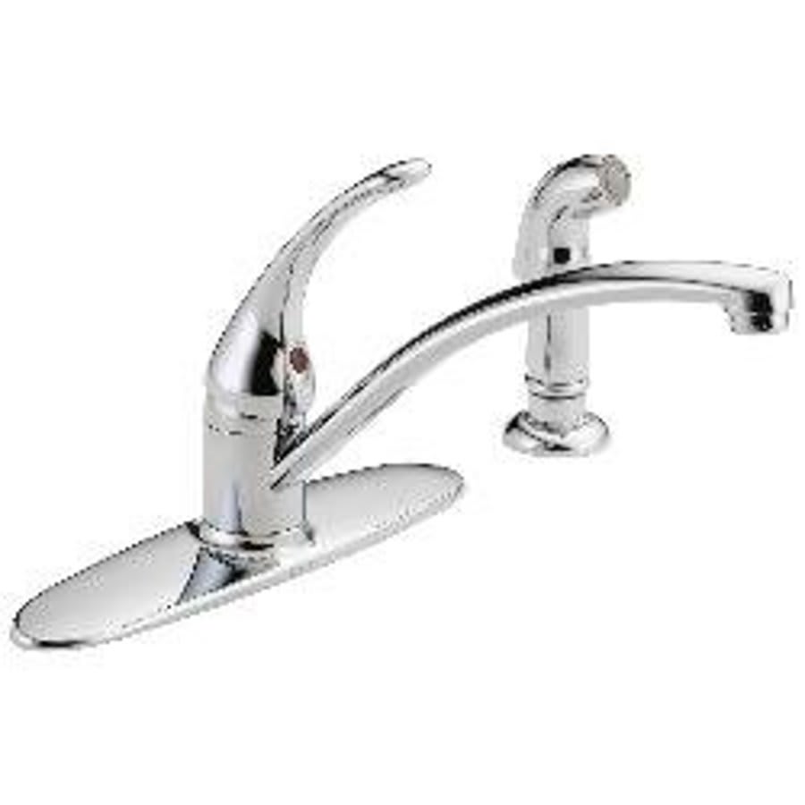 Foundations® Kitchen Faucet, Deck Mount, ADA, 1 Lever Handle, 4-Hole, Chrome
