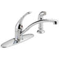 Foundations® Kitchen Faucet, Deck Mount, ADA, 1 Lever Handle, 4-Hole, Chrome