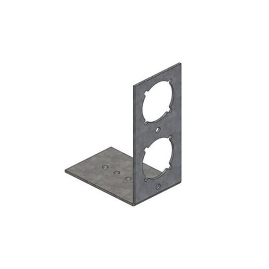 PEXRITE® 90 deg Bracket With 1-3/8 in, Keyed Hole, 25 lb, Cold Rolled Steel, Galvanized
