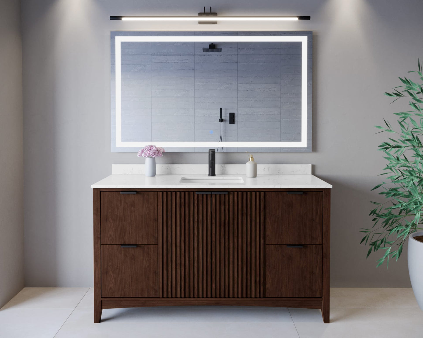 Palmilla Single Bathroom Vanity - 60W x 35H x 22D