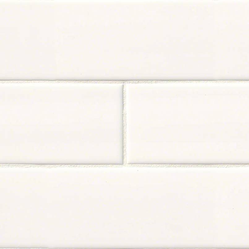 WHITE SUBWAY TILE 4X16