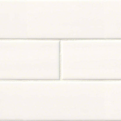 WHITE SUBWAY TILE 4X16