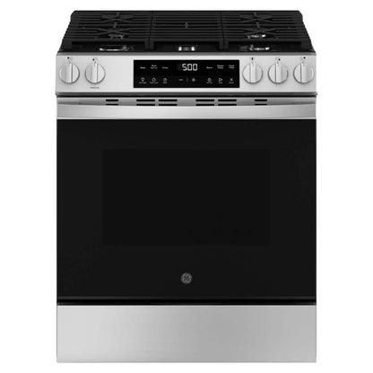 30 in. 5-Burners Slide-In Gas Range in Stainless Steel with Crisp Mode