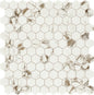 Uptown Glass Posh Sparkler Hexagon 1X1 Matte