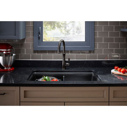 Bellera Pull-Down Kitchen Faucet with DockNetik Secure Docking System and Pull-Down 3-Function Sprayhead Featuring Sweep Spray Technology