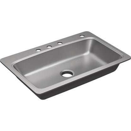 Bealeton 32-15/16" Drop In Single Basin Stainless Steel Kitchen Sink