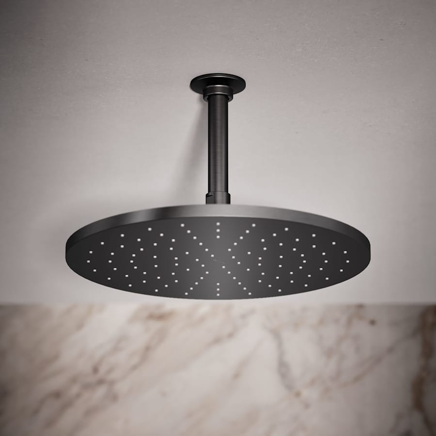 Contemporary Round 12" Single Function 2.5 GPM Rainhead with MasterClean Sprayface and Katalyst Air-Induction Technology