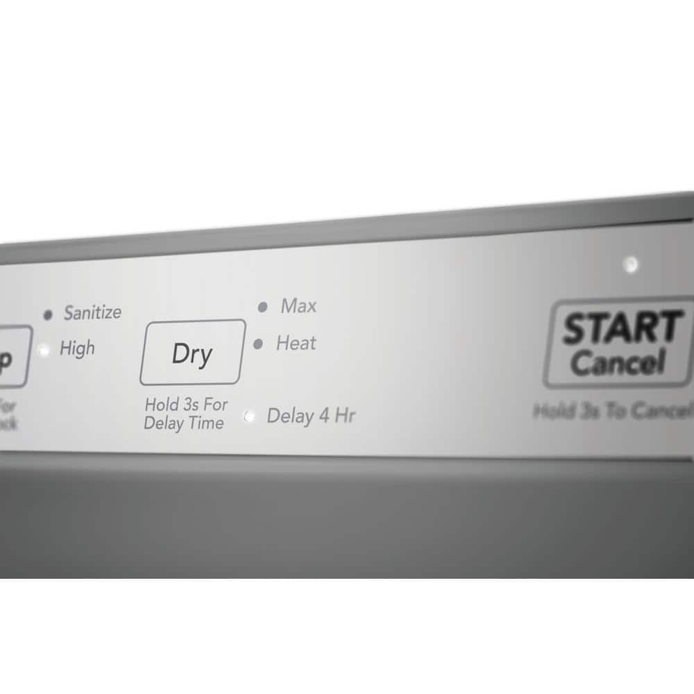 24 in Front Control Built-In Tall Tub Dishwasher in Stainless Steel with 4-cycles and DishSense Sensor Technology