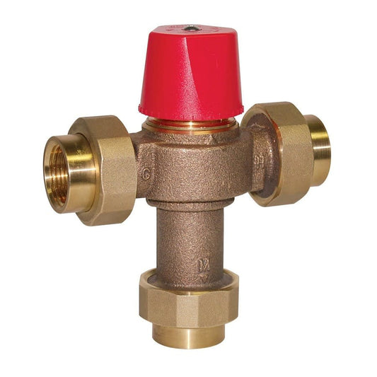 LF1170 Mixing Valve, 3/4 in, Union C, Bronze, Rough Bronze