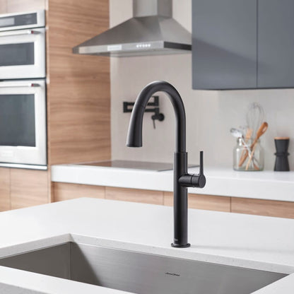 Studio S 1.8 GPM Single Hole Pull Down Kitchen Faucet with Re-Trax Technology