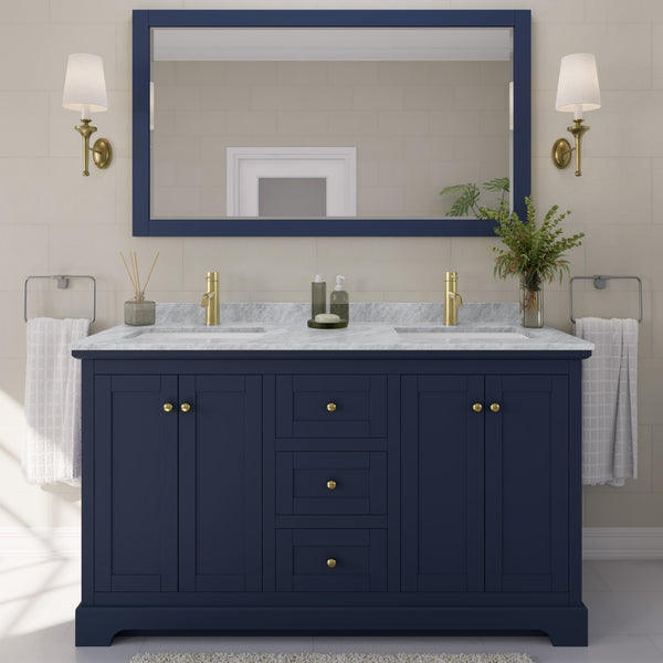 Avery Double Bathroom Vanity - 60W x 35H x 22D