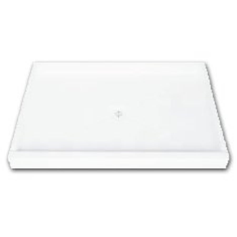 Shower Tray/Base, Fiberglass, White