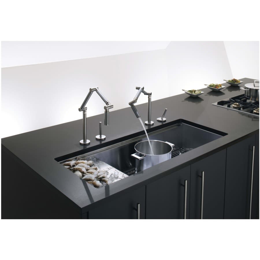 Stages 45" Single Basin Under-Mount 16-Gauge Stainless Steel Kitchen Sink with SilentShield