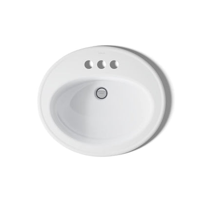 Pennington 20-1/4" Drop In Bathroom Sink with 3 Holes Drilled and Overflow