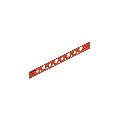Flat Bracket, 1/2 to 1-1/4 in Hole, 25 lb, Cold Rolled Steel, Copper-Bonded™ Domestic