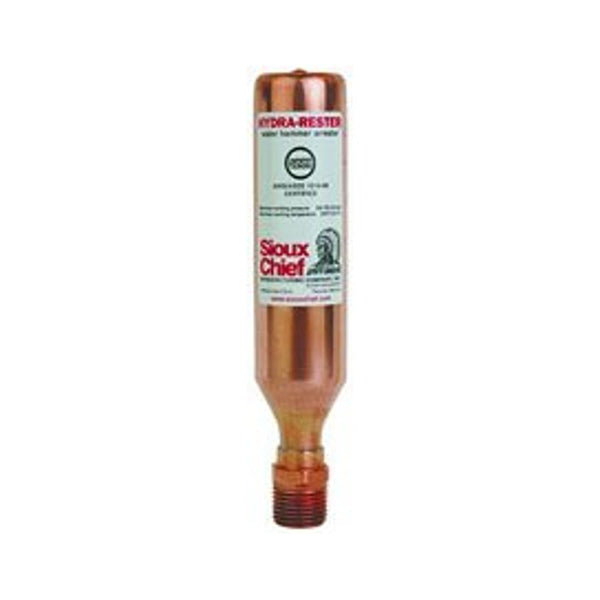 HydraRester™ Water Hammer Arrestor, 1/2 in, MNPT, Copper
