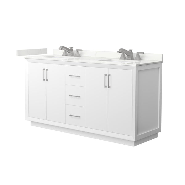Strada Double Bathroom Vanity - 66W x 35H x 22D