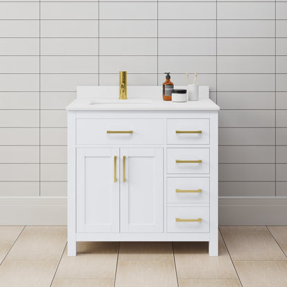 Beckett Single Bathroom Vanity - 36W x 35H x 22D