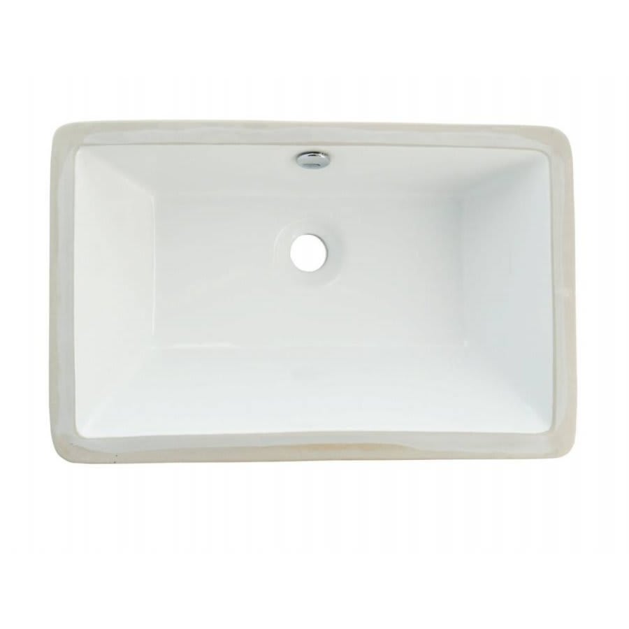 Castillo Under Mount Lavatory Sink, ADA, 21-1/8 x 13-9/16 x 6-7/8 in, Vitreous China, White