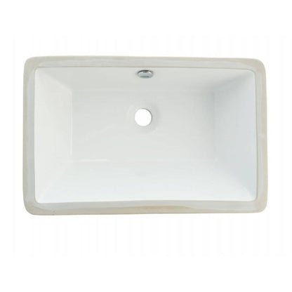 Castillo Under Mount Lavatory Sink, ADA, 21-1/8 x 13-9/16 x 6-7/8 in, Vitreous China, White