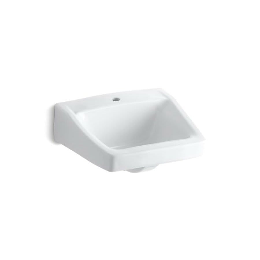 Chesapeake™ Wall Mount Lavatory Sink, ADA, 19-1/4 x 17-1/4 x 8-1/8 in, Vitreous China, White