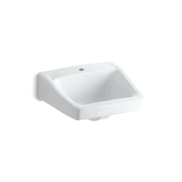 Chesapeake™ Wall Mount Lavatory Sink, ADA, 19-1/4 x 17-1/4 x 8-1/8 in, Vitreous China, White