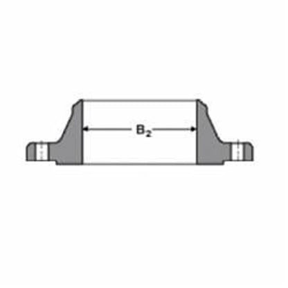 Raised Face Flange, 5 in, Weld Neck, 10 in OD, 8 Bolt Holes, 150 lb, Carbon Steel