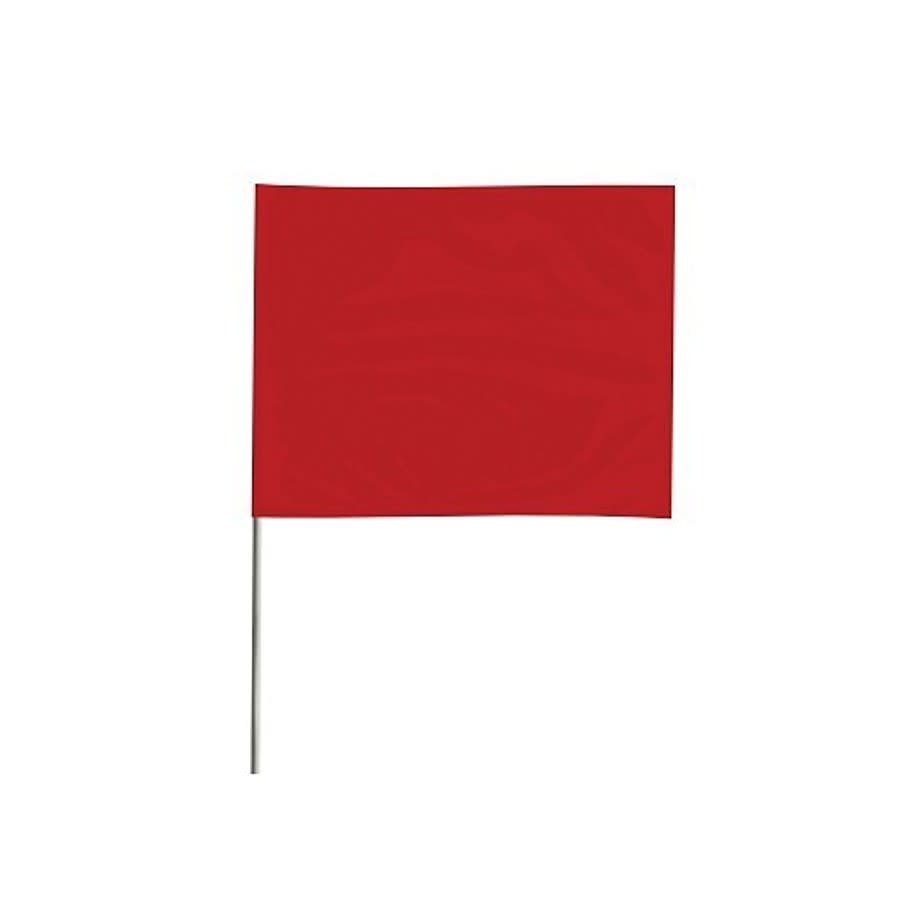 Marking Flag, 12 in L, Cloth, Red