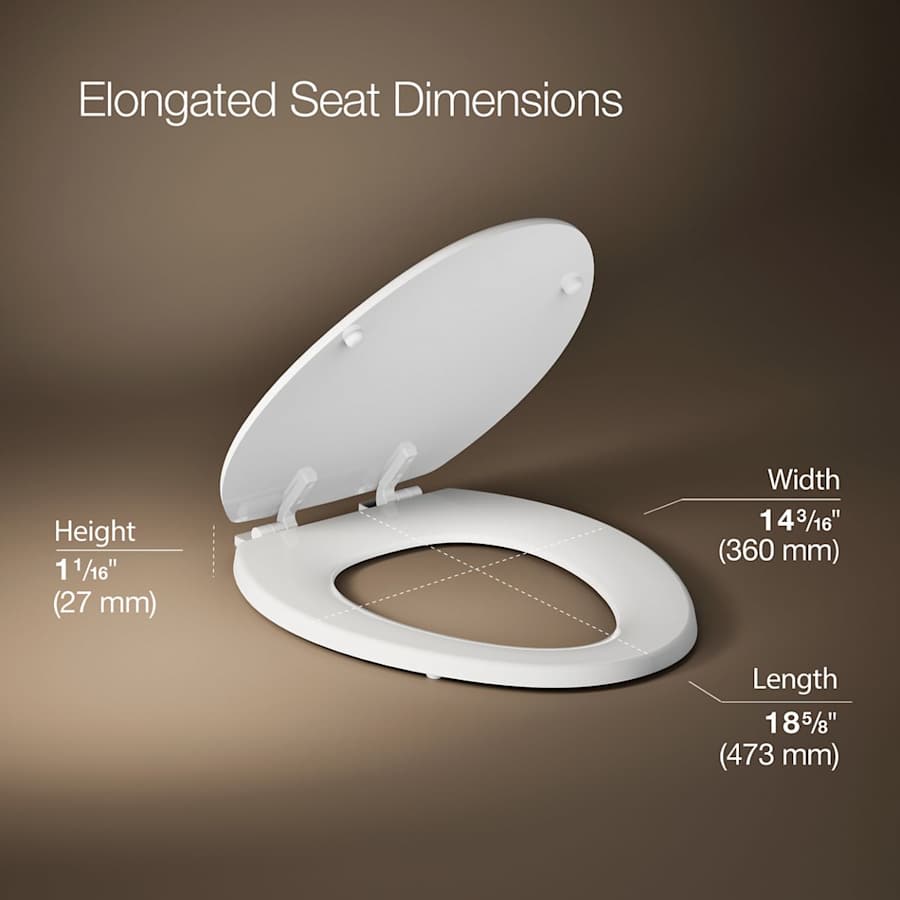Stonewood Elongated Closed-Front Toilet Seat