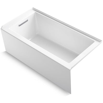 Underscore 60" X 30" Alcove Soaking Bathtub with Integral Apron, Integral Flange, and Left-Hand Drain