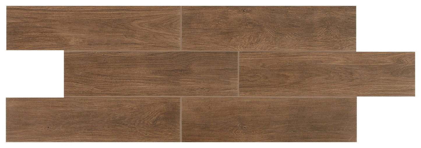 Platinum Dark Brown Plank 6X36 Matte