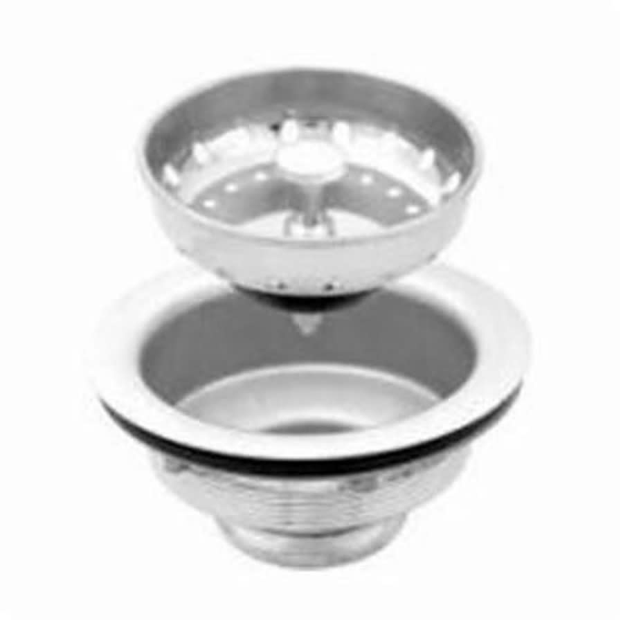 Basket Strainer, Stainless Steel, Polished Chrome