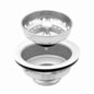 Basket Strainer, Stainless Steel, Polished Chrome