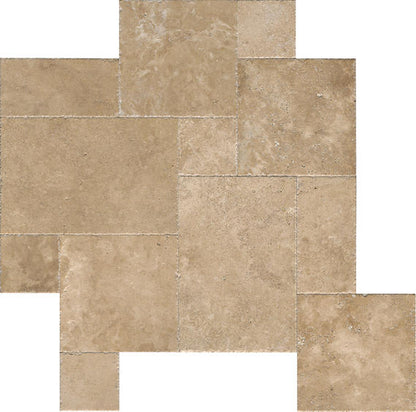 Travertine Sonoma Pattern, Chiseled Versaille Brushed