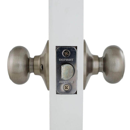 Defiant Hartford Satin Nickel Hall/ Closet Door Knob Contractor Pack (6-Piece)