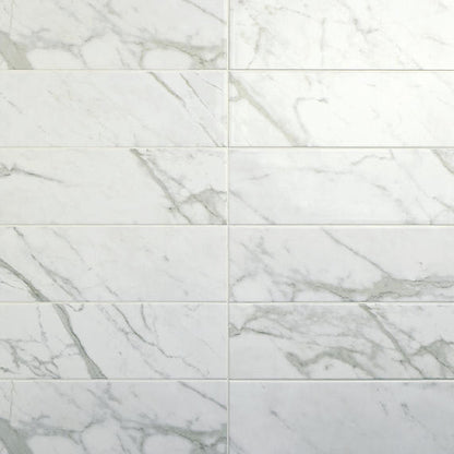 Platinum Calacatta Empire Rectangle 4X12 Matte