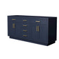 Beckett Double Bathroom Vanity with Toe Kick - 71W x 34.25H x 21.5D