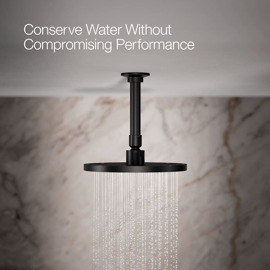 Contemporary Round 8" Single Function 2.5 GPM Rainhead with MasterClean Sprayface and Katalyst Air-Induction Technology