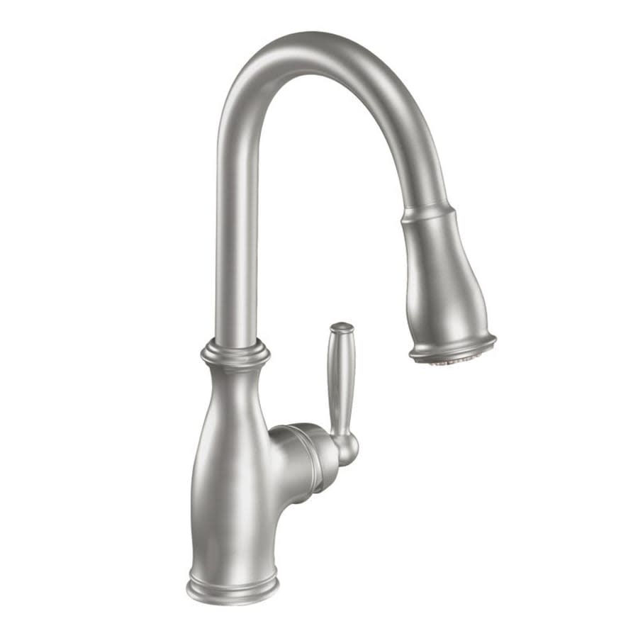 Brantford Single Handle Pulldown Spray Kitchen Faucet with Reflex Technology