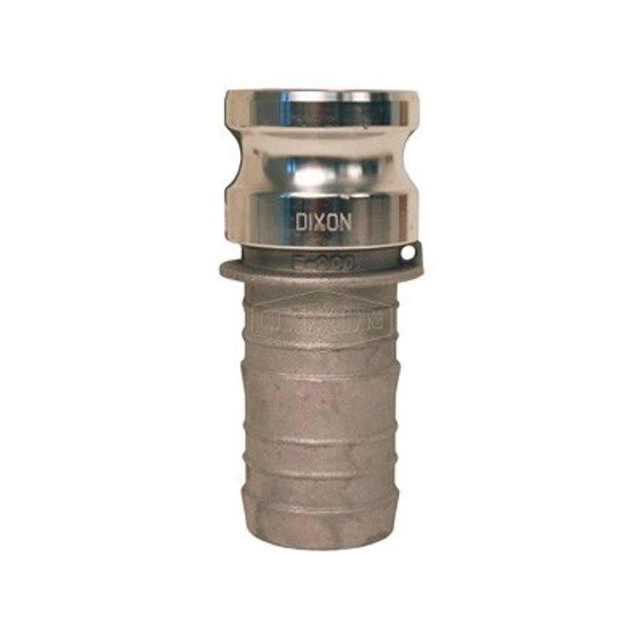 Type E Cam and Groove Adapter, 2 in, Male Adapter x Hose Shank, Aluminum