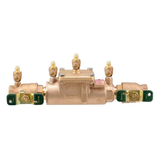 LF007 Double Check Backflow Preventer, 1 in, FNPT, Bronze