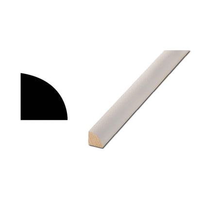 106 11/16 in. x 11/16 in. FEMDF Quarter Round Moulding