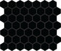 Color Story Mosaics Matte Black Hexagon 1.5X1.5 Matte