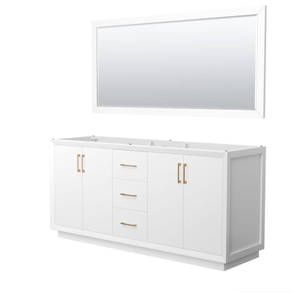 Strada Double Bathroom Vanity - 71W x 34.25H x 21.75D